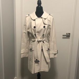 Cream Coach trench coat